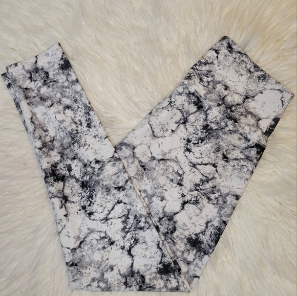Balance Collection Marble Print Full Length Leggings Size L - Picture 6 of 6